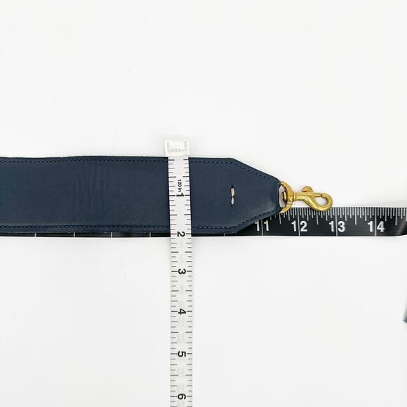 CLARE V. Le Box Bag Strap in Navy - Picture 8 of 8